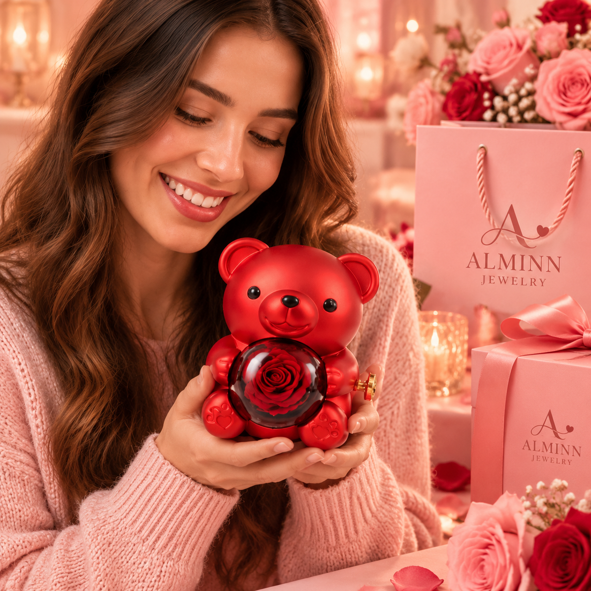 Alminn Forever Memories Teddy Bear Gift Box