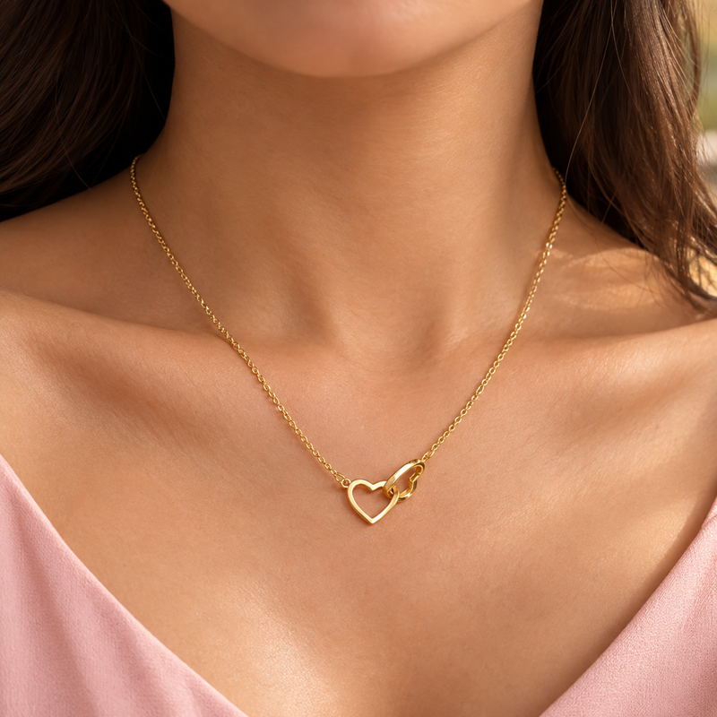 Double Heart Necklace